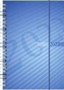 rido/idé 7021102303  Wochenkalender  Buchkalender  2023  Modell futura 2  2 Seiten = 1 Woche  Blattgröße 14,8 x 20,8 cm  PP-Einband  blau