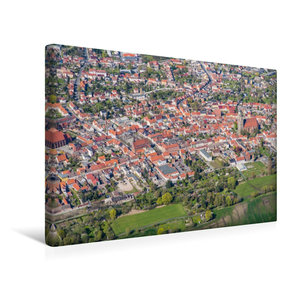 Premium Textil-Leinwand 45 cm x 30 cm quer Stadtzentrum Jüterbog (Luftbild)