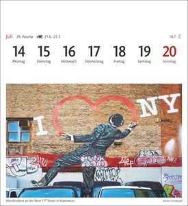 New York Sehnsuchtskalender 2025 - Wochenkalender mit 53 Postkarten