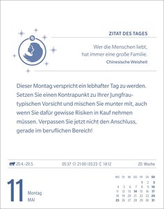 Jungfrau Sternzeichenkalender 2026