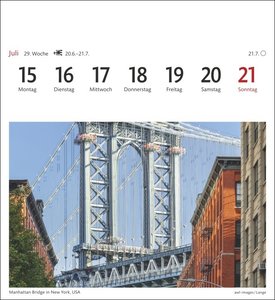 Traumziele Sehnsuchtskalender 2024. Reise-Kalender mit 53 hochwertigen Postkarten der schönsten Reiseziele der Welt. Postkartenkalender 2024