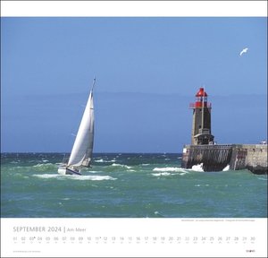 Am Meer - Sand, Wind und Wellen Kalender 2024. Kalender Großformat mit Fotos von Wogen und Sandstränden. Ein Fotokalender, der Lust auf den nächsten Urlaub macht.