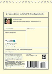 Zwischen Dünen und Watt / Geburtstagskalender