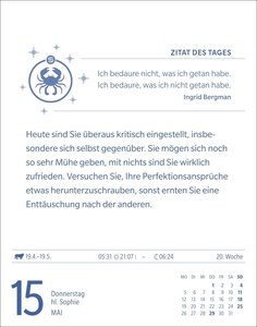 Krebs Sternzeichenkalender 2025