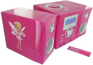 Kompaktanlage - MP3-USB Music Center MCD04 (Feen-Motiv / rosa)