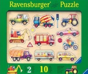 Ravensburger 03602 - Auf der Strasse, 10 Teile Holzpuzzle