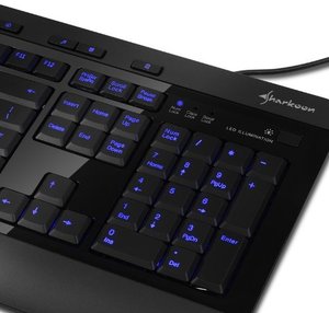 Sharkoon Nightwriter - Gaming Tastatur, schwarz