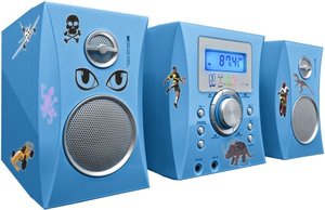 Kompaktanlage - Stereo Music Center MCD04 - Kids, blau inklusive  500 Aufklebern