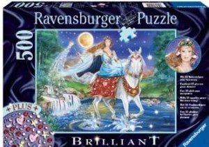 Ravensburger 14941 - Fee im Mondschein, 500 Teile Brilliant Puzzle