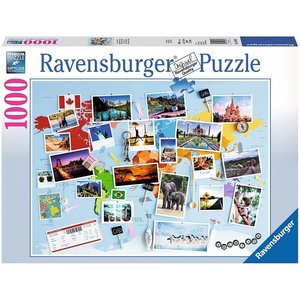 Ravensburger 19643 - Reise um die Welt, Puzzle, 1000 Teile