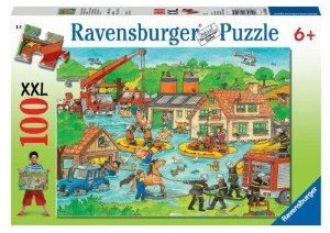 Ravensburger 10814 - Einsatz bei Hochwasser XXL Puzzle, 100 Teile