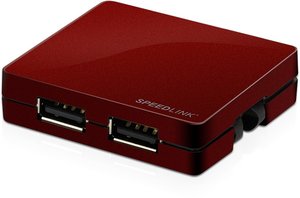 SNAPPY USB-Hub (4-Port), rot