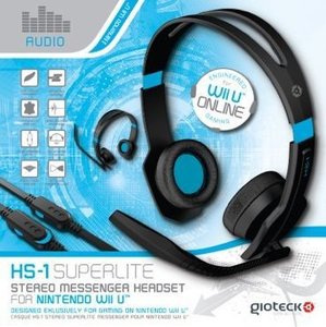 GIOTECK HS-1 Superlite Stereo Headset für Wii U - schwarz
