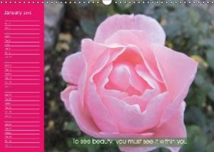 Pastel Flower Quotes (Wall Calendar 2015 DIN A3 Landscape)