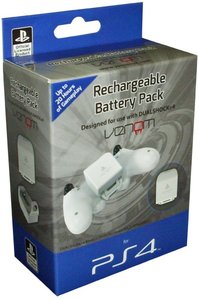 VENOM - Rechargeable Battery Pack, Ladegerät, Zusatz-Akku, für PS4, weiss (OFFICIALLY LICENSED)