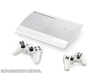 Sony PlayStation 3 Konsole - Super Slim, Weiß - 500 GB inklusive  2. DualShock 3 Controller