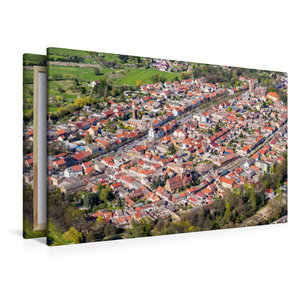 Premium Textil-Leinwand 120 cm x 80 cm quer Stadtzentrum Treuenbrietzen (Luftbild)