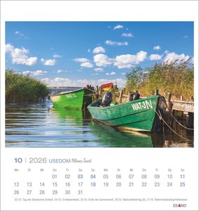 Usedom Postkartenkalender 2026
