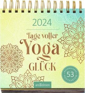 Postkartenkalender Tage voller Yogaglück 2024
