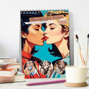 Frauen lieben Frauen (Tischkalender 2025 DIN A5 hoch), CALVENDO Monatskalender