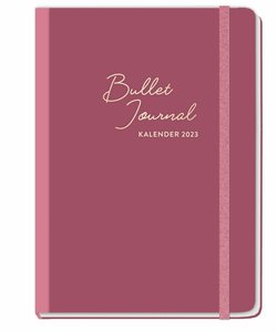 Berry Bullet Journal A5. Taschenkalender 2023 mit Punktraster, Gummiband und Lesebändchen. Praktischer Buch-Kalender für Termine und To-dos. Handlicher Terminkalender A5