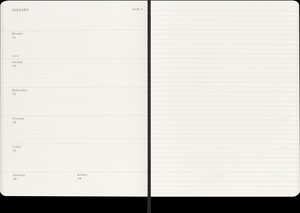 Moleskine 18 Monate Wochenkalender 2024/2025, XL