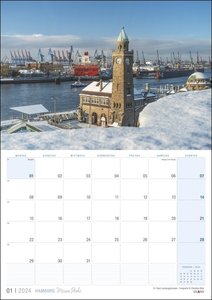 Hamburg ... meine Perle Planer 2024. Terminkalender mit traumhaften Fotos der Hansestadt. Viel Raum für Notizen in einem dekorativen Kalender für Hamburg-Fans.