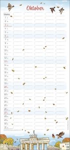 Der Berliner Familienplaner 2024. Berlin-Kalender mit liebevollen Illustrationen der Hauptstadt: Praktischer Kalender für Familien mit viel Platz zum Eintragen