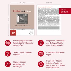 Einstein für Quanten-Dilettanten Tagesabreißkalender 2026