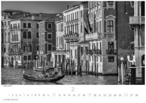 Venedig schw.-weiss 2023 L 55x42cm