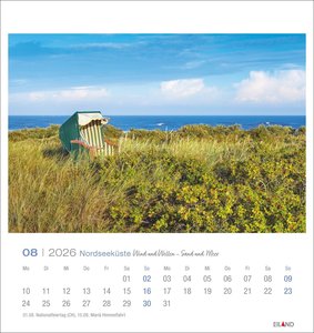 Nordseeküste Postkartenkalender 2026