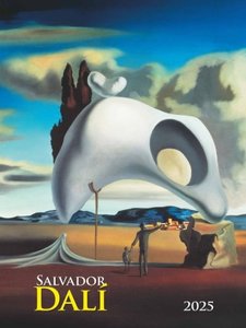 Alpha Edition - Salvador Dali 2025 Bildkalender, 42x56cm, Kalender mit hochwertigen Kunstabbildungen für jeden Monat, internationales Kalendarium, Werke vom Künstler Salvador Dali