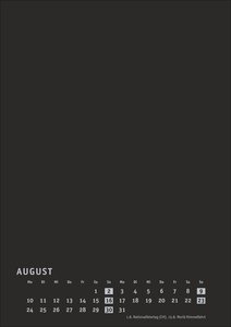 Premium-Bastelkalender schwarz A4 2026