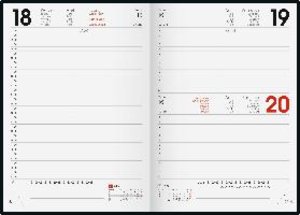 Tageskalender, Buchkalender, 2024, Jungle Leaves, Modell 795, Grafik-Einband