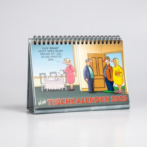 Uli Stein Tischkalender 2023: Monatskalender zum Aufstellen