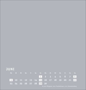 Premium-Bastelkalender silbergrau mittel 2025