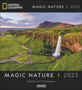 Magic Nature Postkartenkalender National Geographic Kalender 2023. Tischkalender zum Aufstellen und Aufhängen mit 53 Postkarten: Landschafts- und Tierfotos zum Sammeln und verschicken.