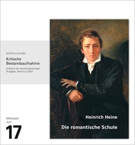 Literatur Tagesabreißkalender 2026 - Kulturkalender - Autoren, Werke, Hörbücher