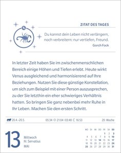 Skorpion Sternzeichenkalender 2026