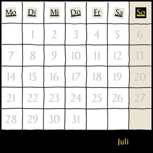 Uli Stein Schwarzer Kalender 2025: Monatskalender für die Wand