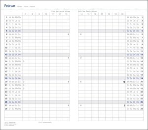 Leporello Kalender 2023. Schwarzer Terminkalender 2023. Buch-Kalender mit hochwertiger Kunststoffhülle. Viersprachiger Taschenkalender zum Planen von Terminen. Mit Adressbuch