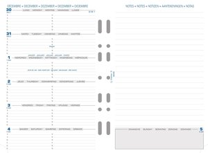 Kalendereinlage Timer 21, 1 Woche/1 Seite + Notizen