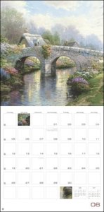 Land of Light Broschurkalender 2023. Kunstvoller Wandkalender mit idyllischen Gemälden. Einzigartiger Kunst-Kalender mit Bildern von Thomas Kinkade. 29,5x30 cm. Quadratisch