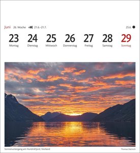 Norwegen Sehnsuchtskalender 2025 - Wochenkalender mit 53 Postkarten
