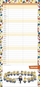 Minions Planer für zwei Kalender 2022