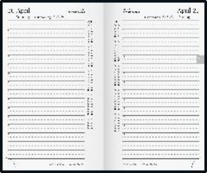 rido/idé 7025012903  Tageskalender  Buchkalender  2023  Modell reise-merker  1 Seite = 1 Tag  Blattgröße 11,3 x 19,5 cm  Schaumfolien-Einband Catana  schwarz
