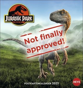 Jurassic World Postkartenkalender 2023