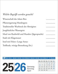 Wissen Tagesabreißkalender 2026