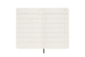 Moleskine 12 Monate Tageskalender 2024, Pocket/A6, Myrtengrün