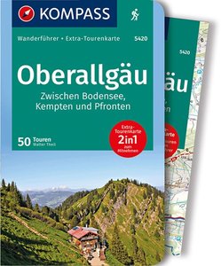 KOMPASS Wanderführer 5420 Oberallgäu, Zwischen Bodensee, Kempten und Pfronten